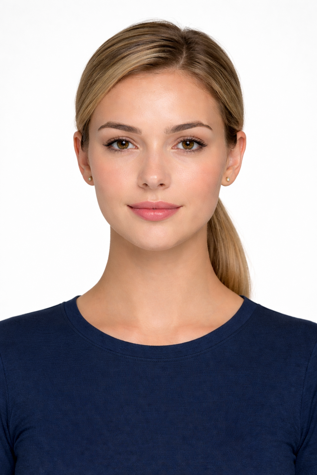 passport photo with light makeup is allowed