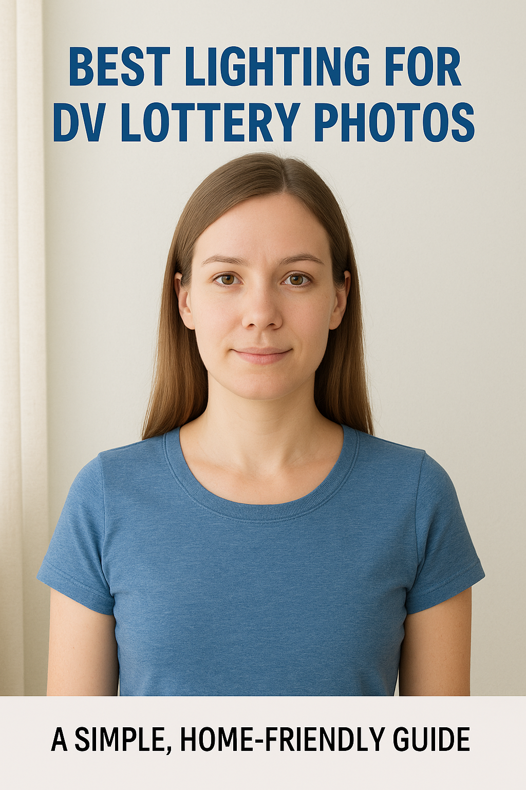 lighting guide for taking DV lottery photo at home