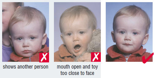 Sweden baby passport photo